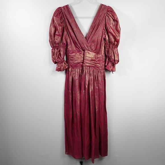 Rickie Freeman for Teri Jon Vintage 70s 80s Cocktail Dress - Picture 4 of 12